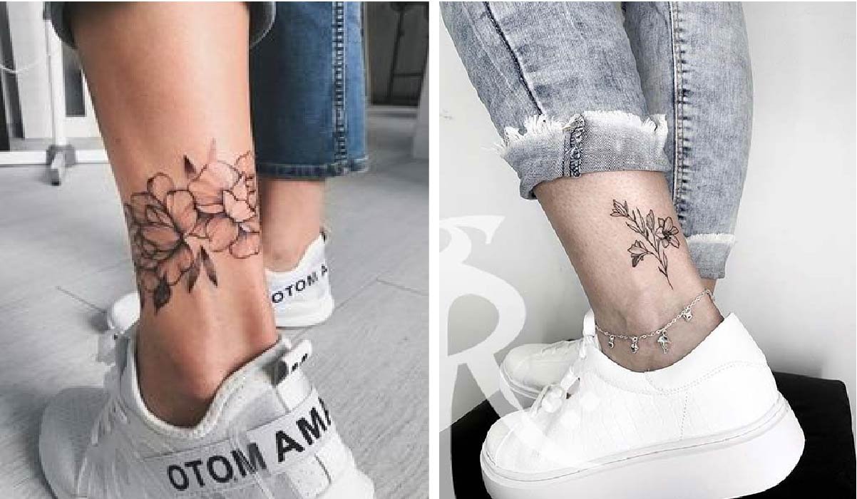 ankle tattoos for women